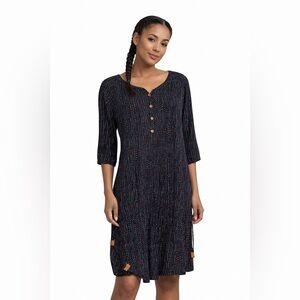 Naketano Dress with Red, Light Blue & White Accents Summer Dress, Comfort